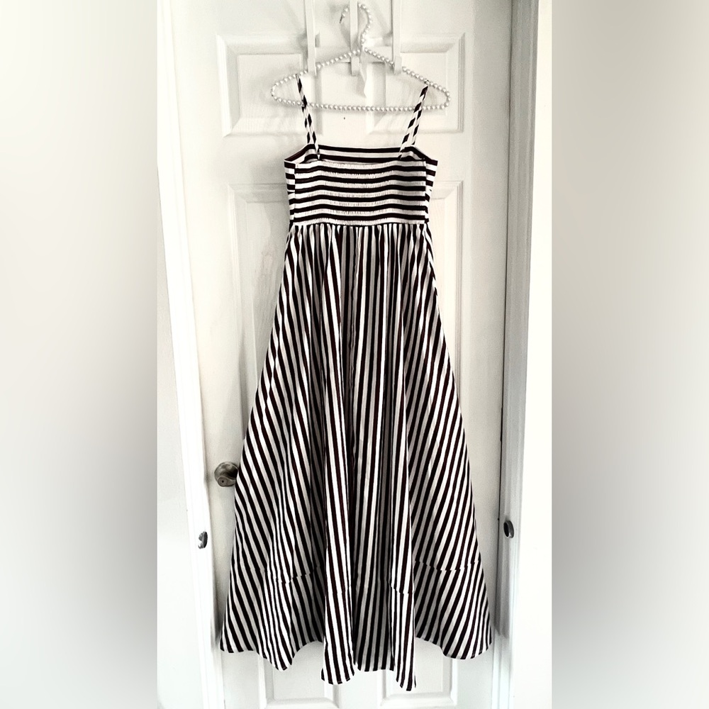 Commense Striped Pleated Cami Long Dress - Picture 10 of 13